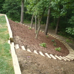 TIMBER WALL STAIR PATHWAY
