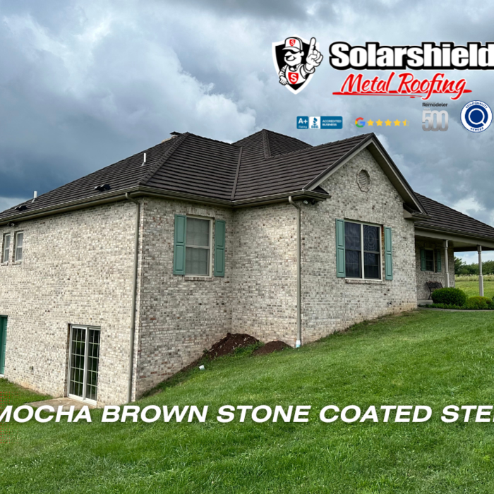 Mocha Brown Stone Coated Steel