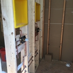 One shower with 2 valve