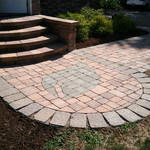 Custom logo hardscape design