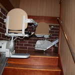 Two Stairlifts on 90 Degree Stairway