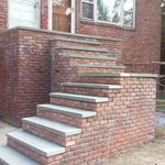 Restored brick steps