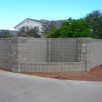 New Block Wall and Planter