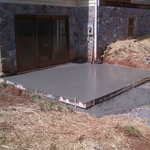 Concrete patio