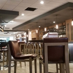 Updated light fixtures and below bar lighting