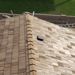 Hand-split, rough hewn cedar shake roof!