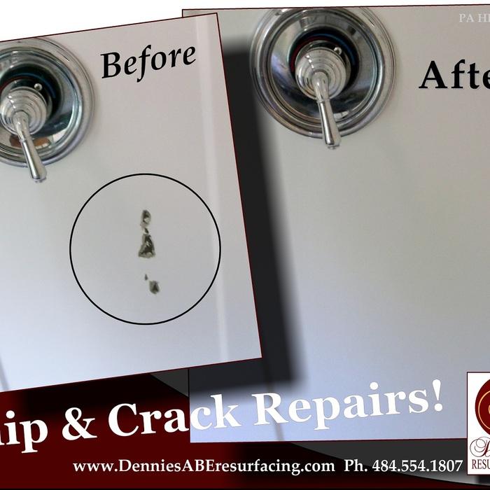 Fiberglass Shower Repairs, Dennie's Resurfacin