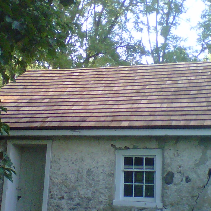cedar roof front
