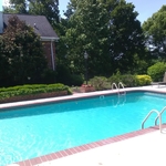 Weekly pool clean