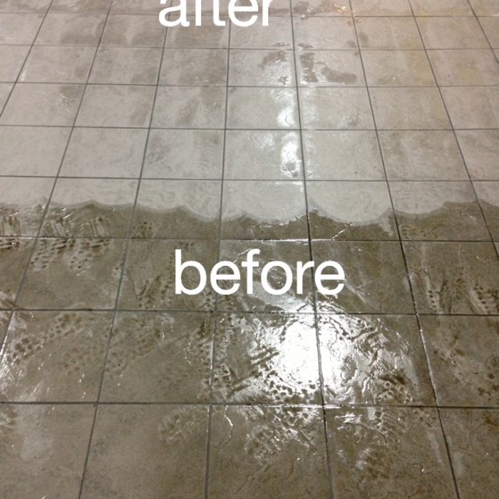 Tile and grout