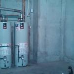 Before upgraded dual water heater replacement