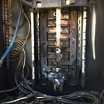 Burned up electrical panel