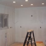 Kitchen after sheetrock