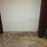 plaster wall, now fixed