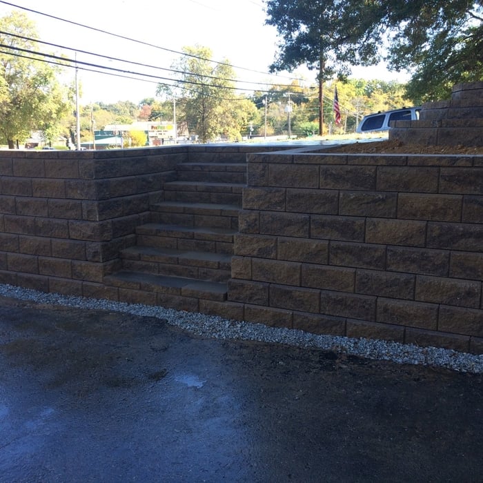 Retaining Wall & Steps