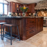 Granite Kitch Cntr With a Full Granite Back Splas
