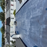 Flat roof service/aluminum sealant