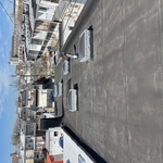 Flat rubber roof before service