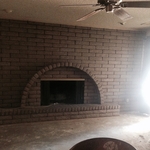Family room Fireplace BEFORE
