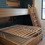Custom crafted bunk Bed