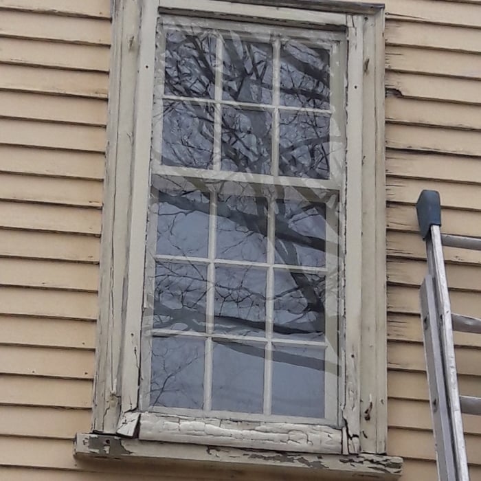 Deteriorated window and storm