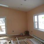 Family room with custom outlets and switches