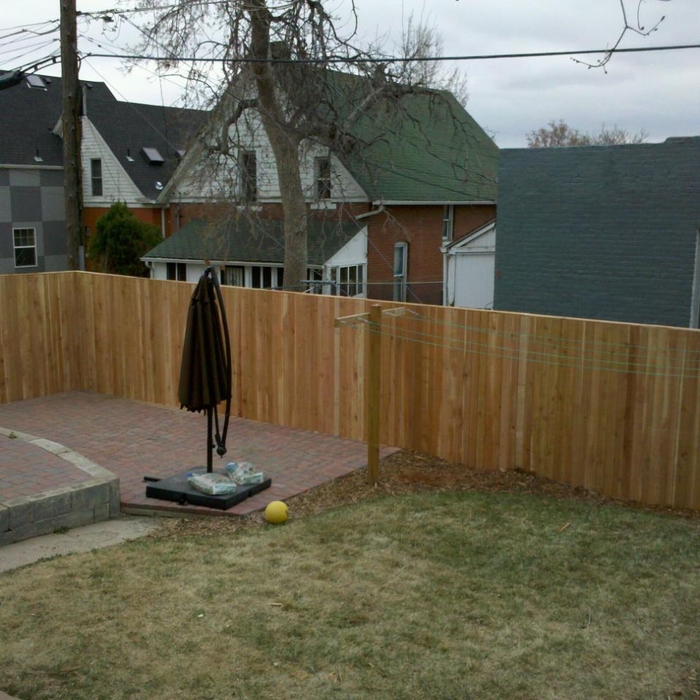 NEW CEDAR FENCE
