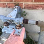 Rusty gas meter