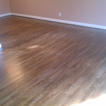 Finished living room and dining room