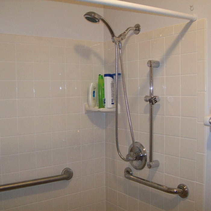 Custom tile shower, converted from a tub