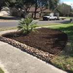 Corner yard landscaping