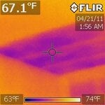 Insufficient Insulation in ceiling