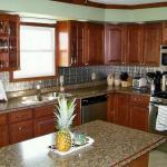 Contemporary Kitchen - Cozy Beige Mirroflex Resin Back Splash