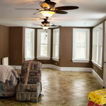 new tile, walls, ceiling & trim
