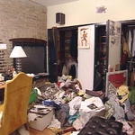Office, closet, living area all in one