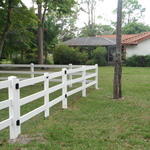 3 rail pvc with double gate