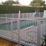 popular white alum.pool fence