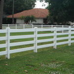 4 rail pasture pvc fence