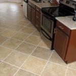 Contemporary Kitchen - Tile Beige Stainless Steel Cabinet Hardware