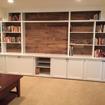 Reclaimed Wood Built-In