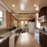 Transitional Kitchen - Gold Gray Double Stainless Steel Sink