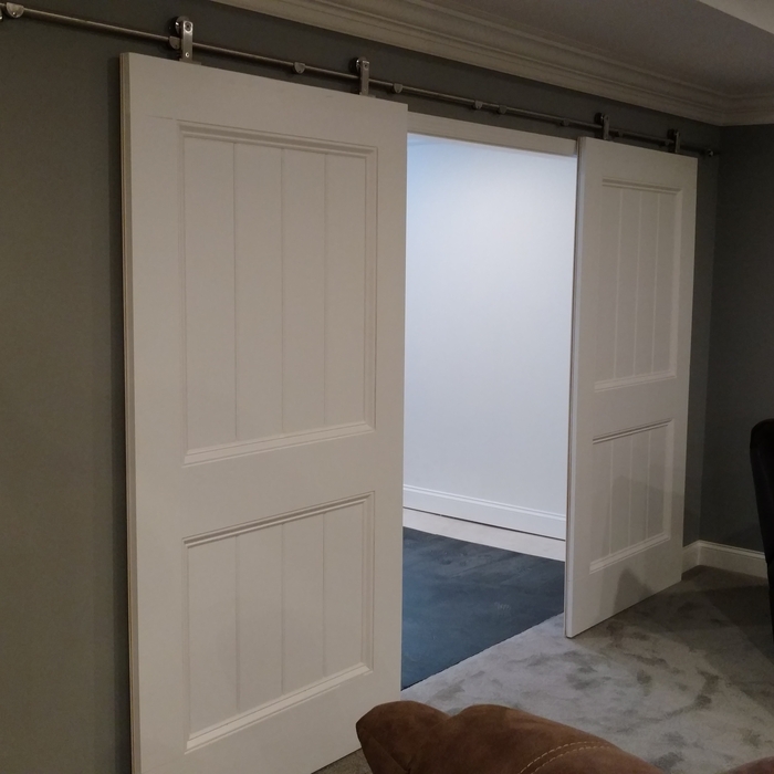 Custom made doors for a 7' opening