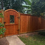 Custom Wood Gate + Stain