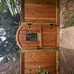 Custom Wood Gate + Stain
