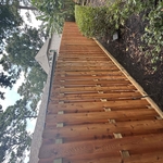 Shadow Box Fence + Stain