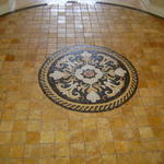 Medallion design in foyer