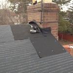 Ice & water barrier installed around the chimney
