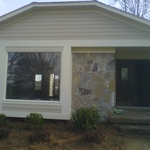 Refaced front of house.