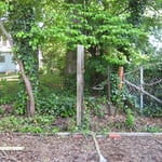 after old basket weave removed