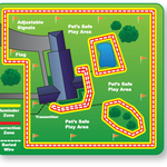 example of electronic underground fence setup